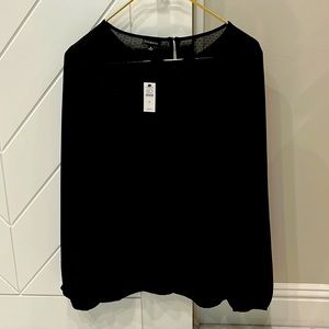 NEW WITH TAGS! TALBOTS BLOUSE WITH LACE DETAIL